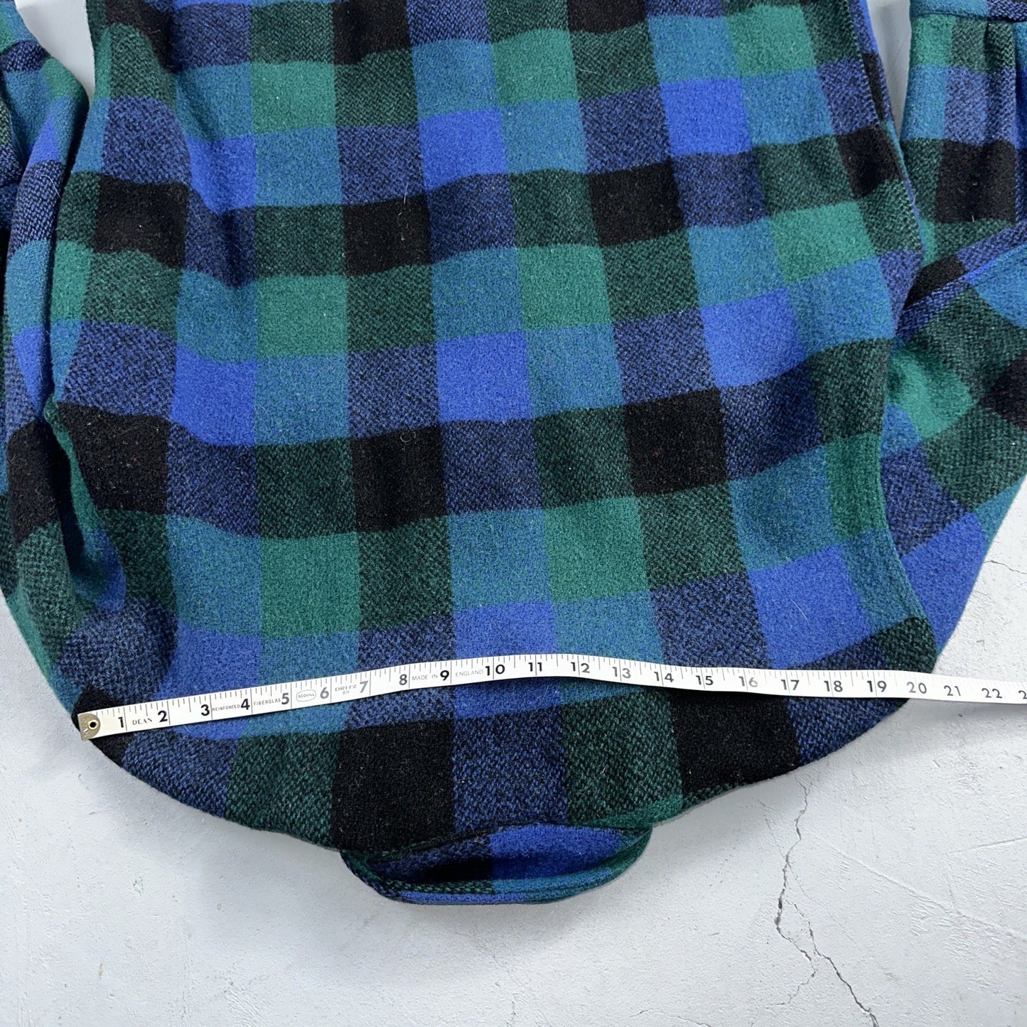 Brent Montgomery Ward Vintage 50s 60s Wool Mackinaw Plaid Full Zip Jacket L
