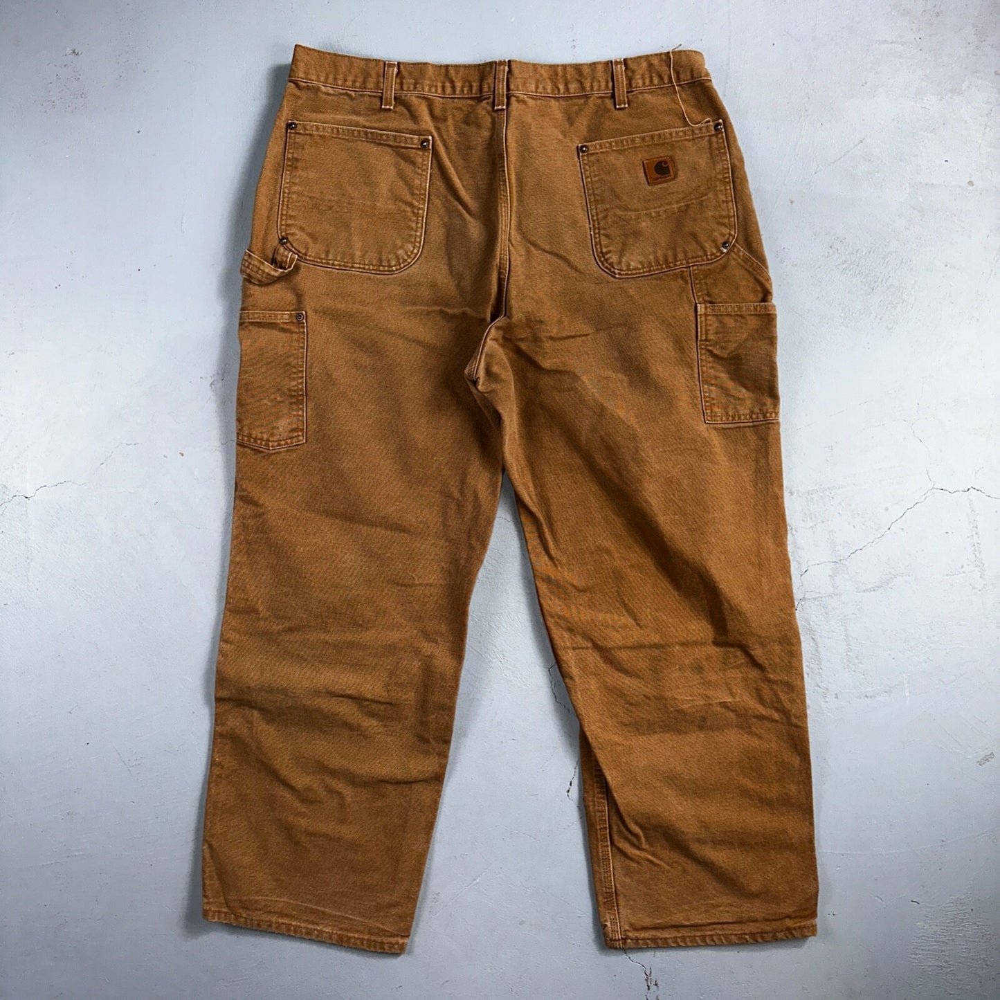 Carhartt VTG Double Knee Carpenter Pants B01 B136 BRN Brown 40x30 Act 38x29