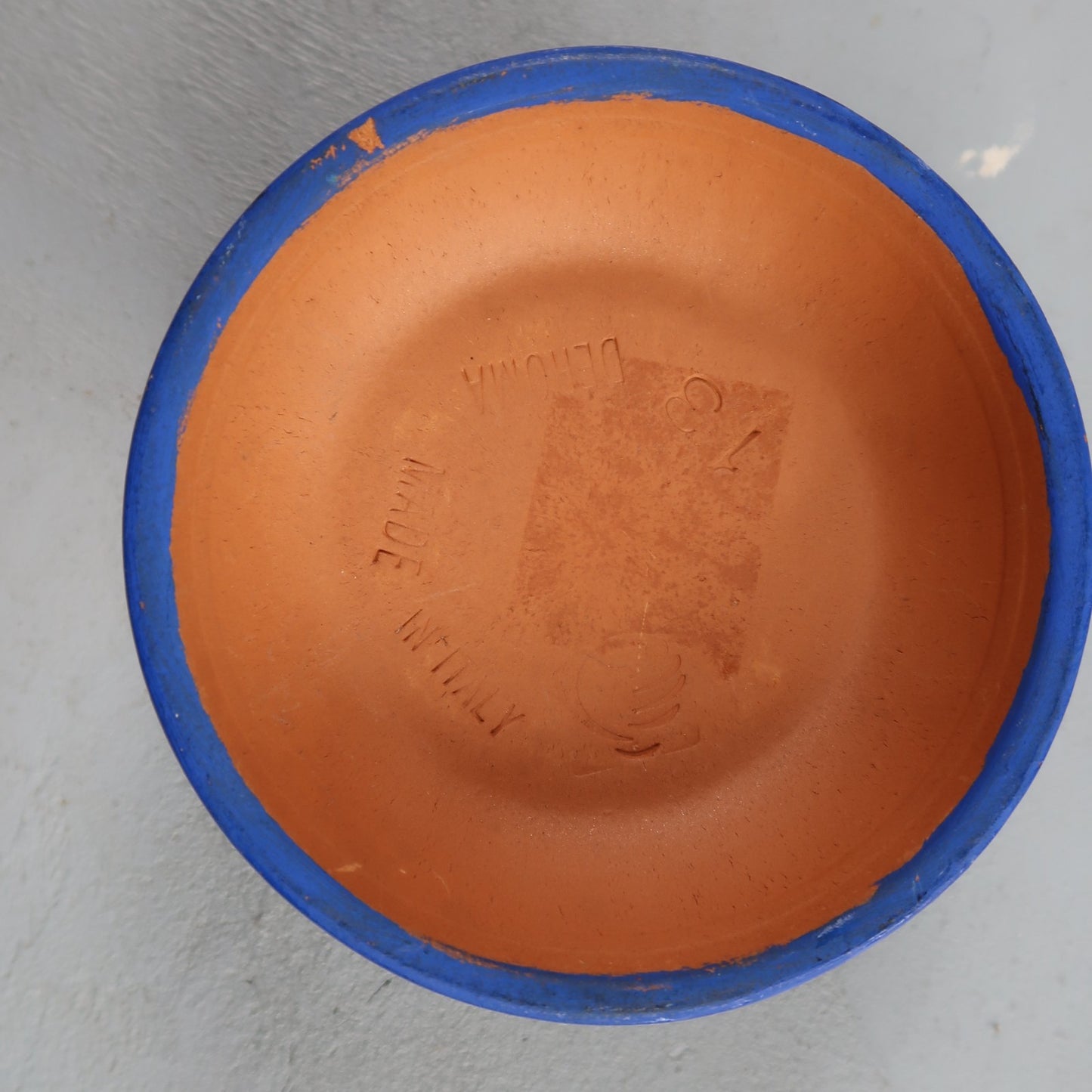 Vintage Deroma Made In Italy #13 Terra Cotta Hand Made Clay Pot Cute Decor