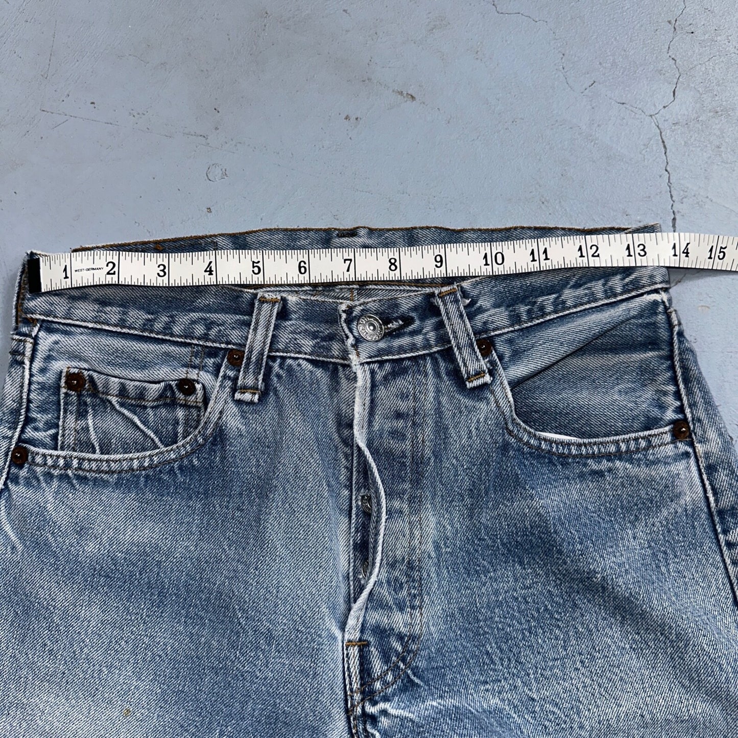 Levis 501 Vintage 80s Redline Selvedge USA XX Jeans Light Wash 29x38 Act 27x33