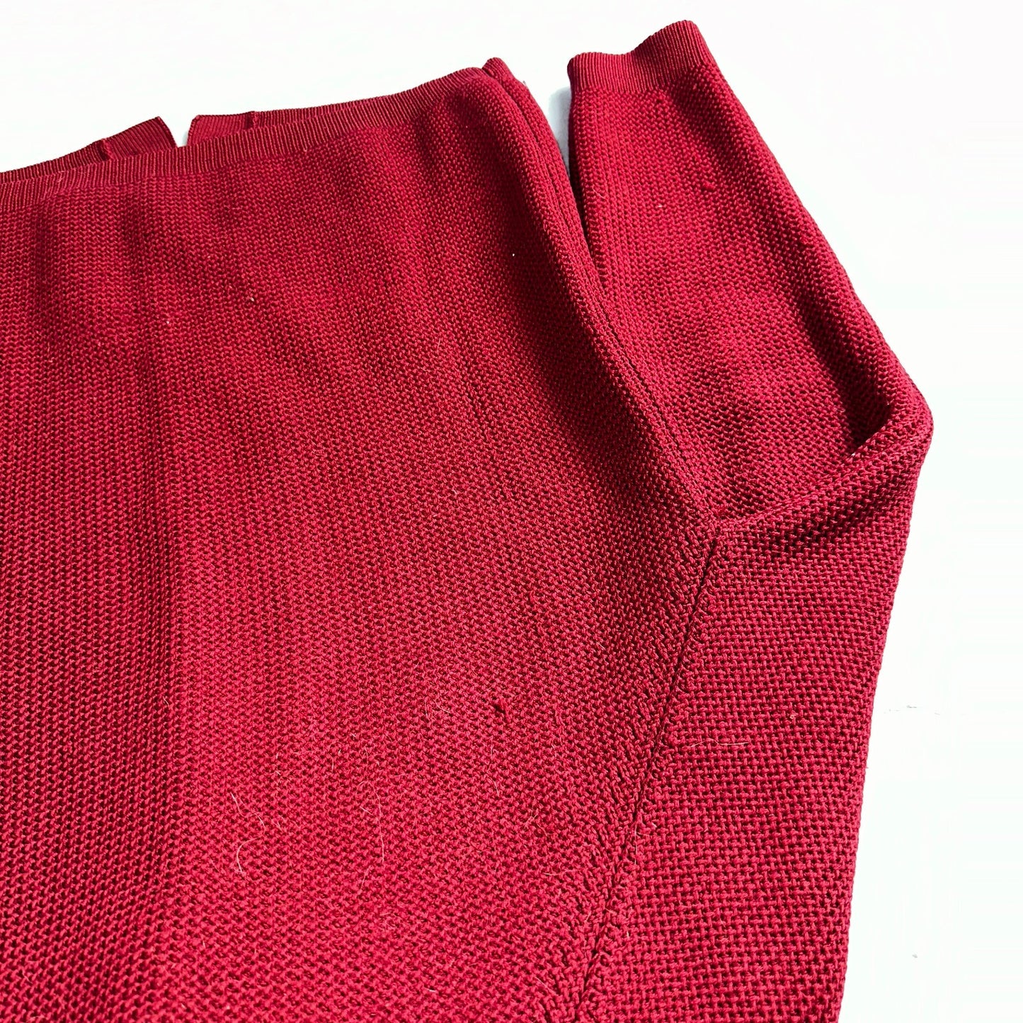 Meister Sweater M Women’s Wool Austria Pullover Red V Neck Vintage Cardigan 60s