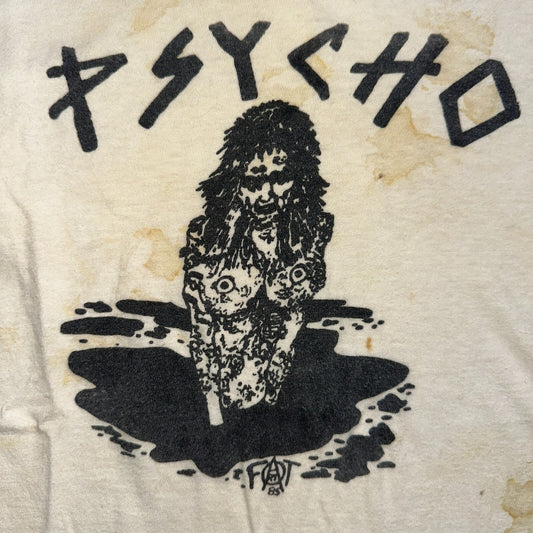 Psycho Vintage T Shirt Concert Boston Punk Grunge Nirvana 80s Band Rock Boro