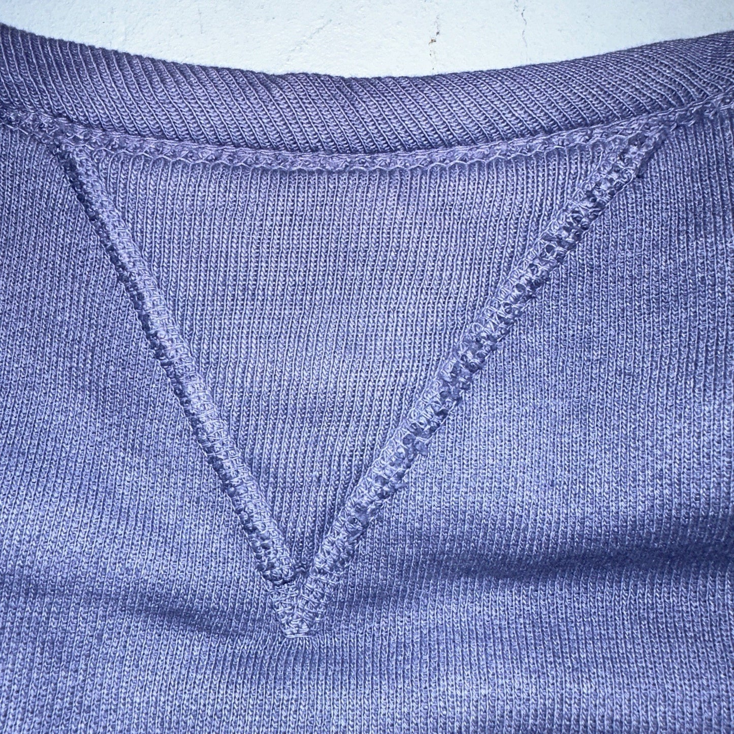 VTG Double V Sweatshirt 40s 50s 1940s Faded Blue Crewneck Boxy Rockabilly 1950s