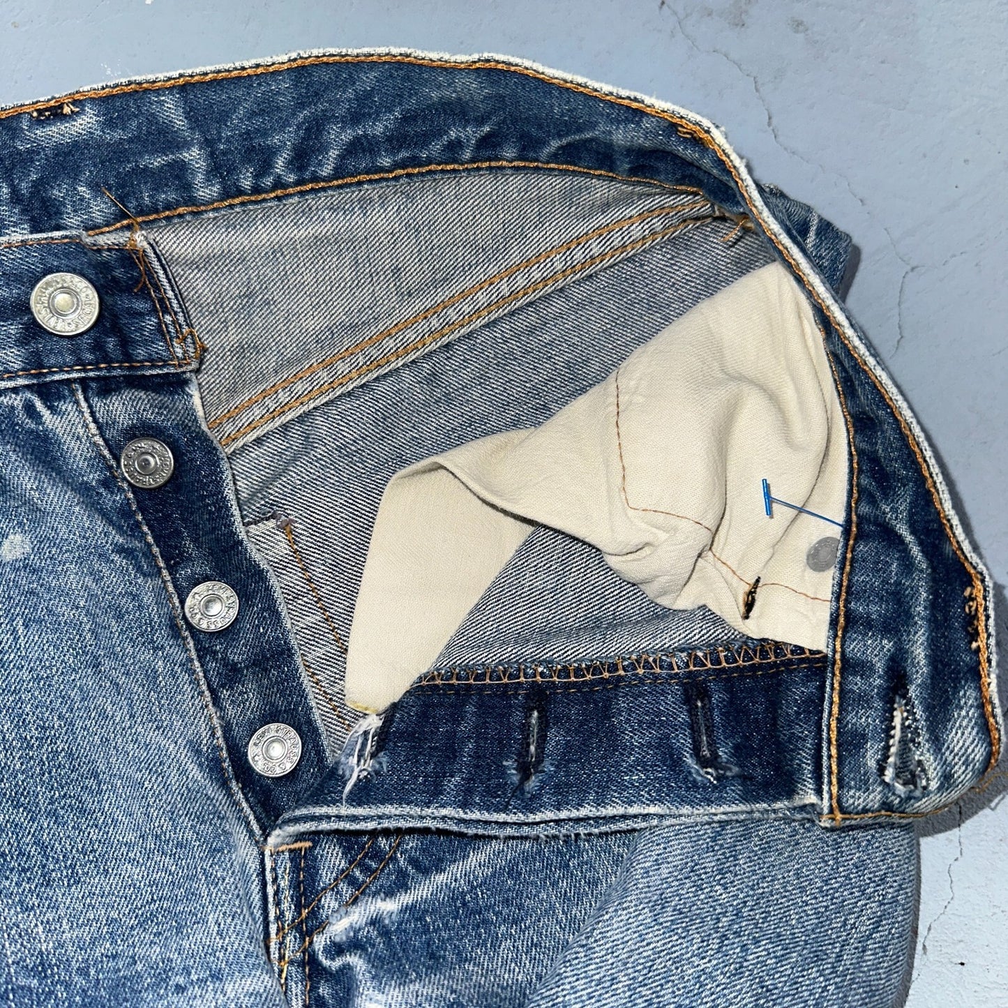 Levis 501 Big E Vintage 60s Redline Selvedge USA XX 1960s Jeans Act 24x27