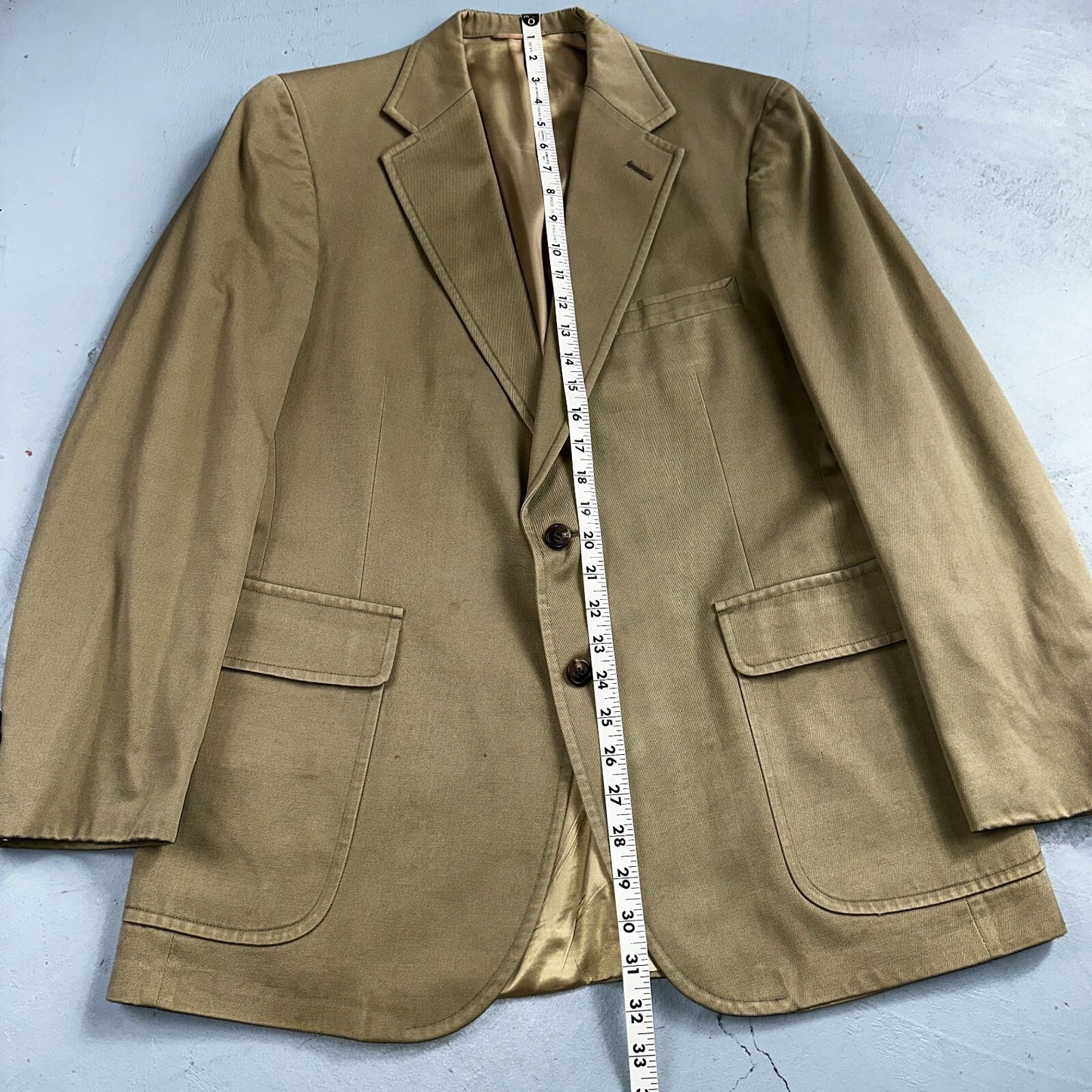 Polo Ralph Lauren Blazer 40 Sport Coat Khaki Sportswear University Jacket Suit