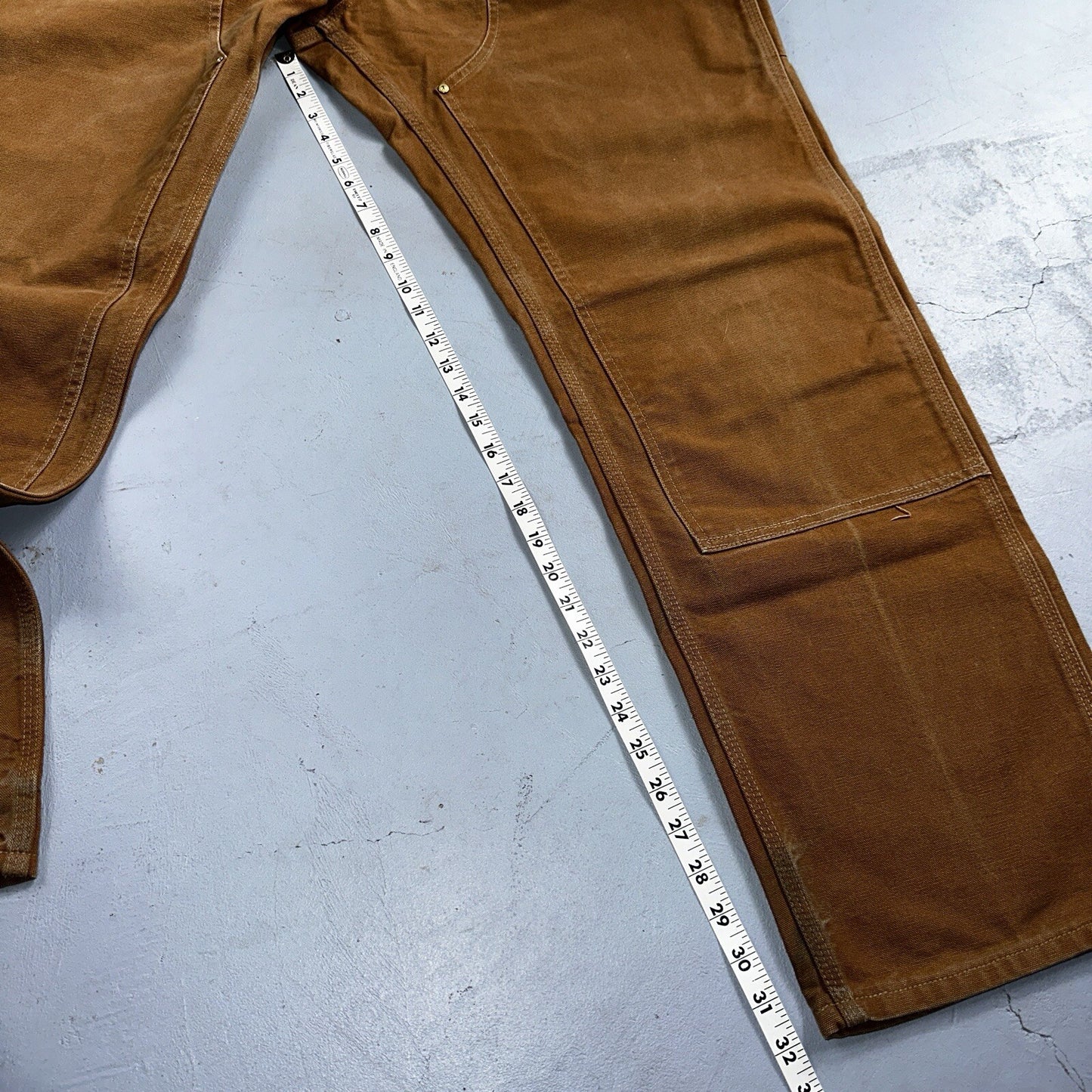 Carhartt VTG Double Knee Carpenter Pants USA B01 Brown Y2K 2014 Act 36x32