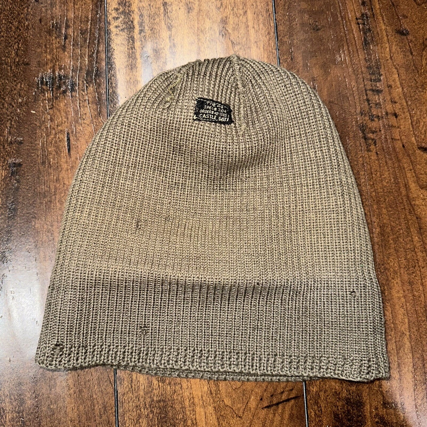 Vintage WWII Watch Cap Hat A-4 Rare Green Air Force Army 40s 50s Military OG WW2