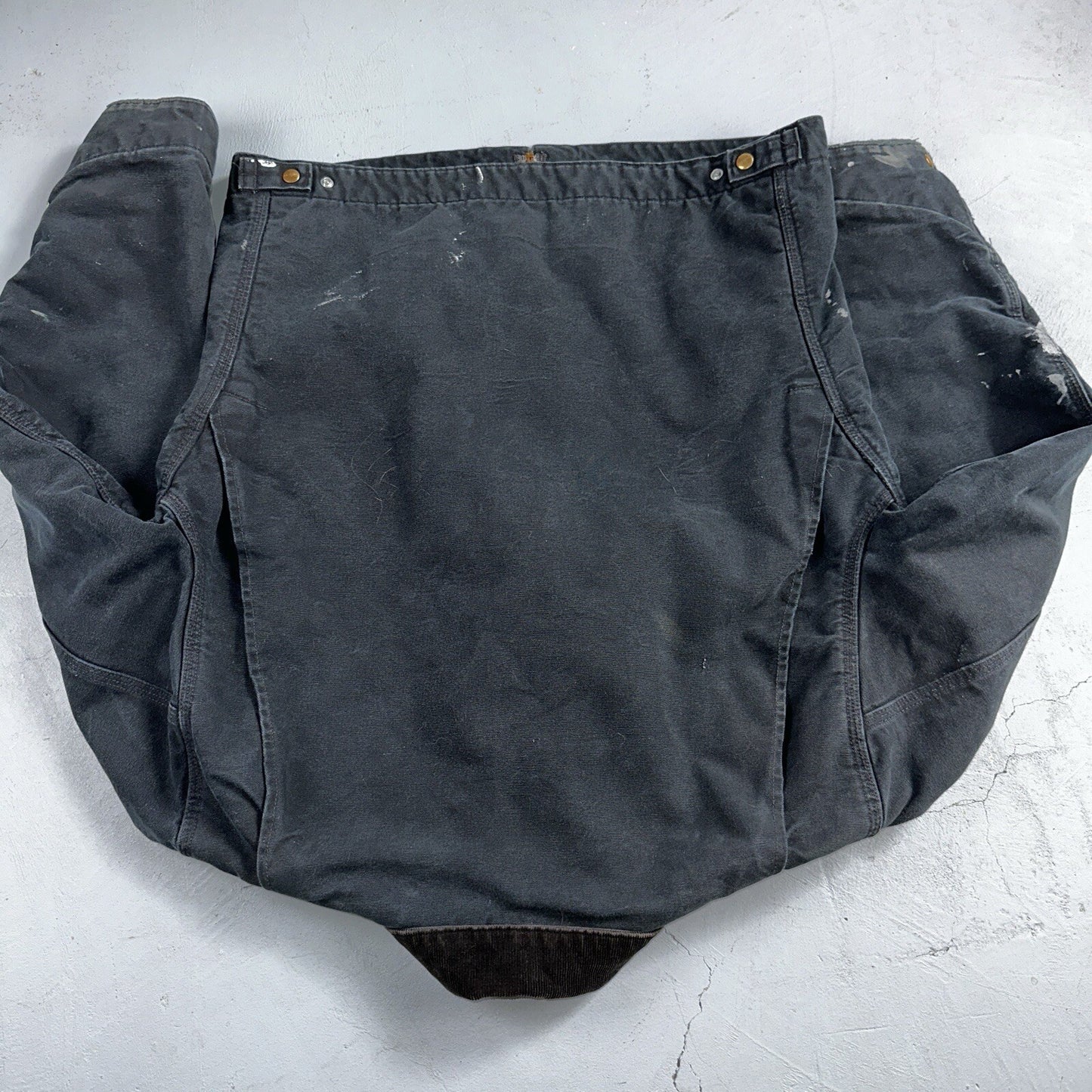 Carhartt VTG Jacket Mens L Tall Black Detroit J001 Blanket Lined USA J97 BLK