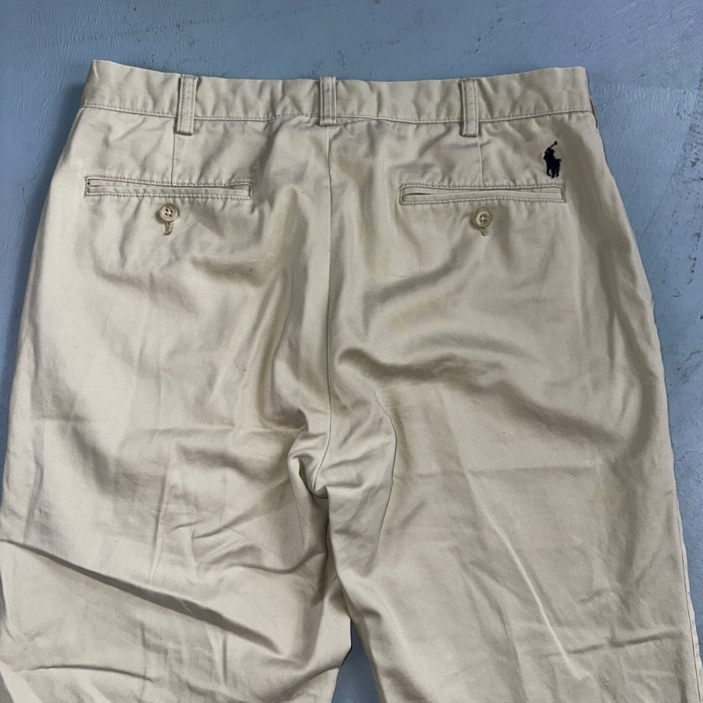 Polo Ralph Lauren Pants Mens 33x32 Suffield Chino Straight Twill Cotton Beige
