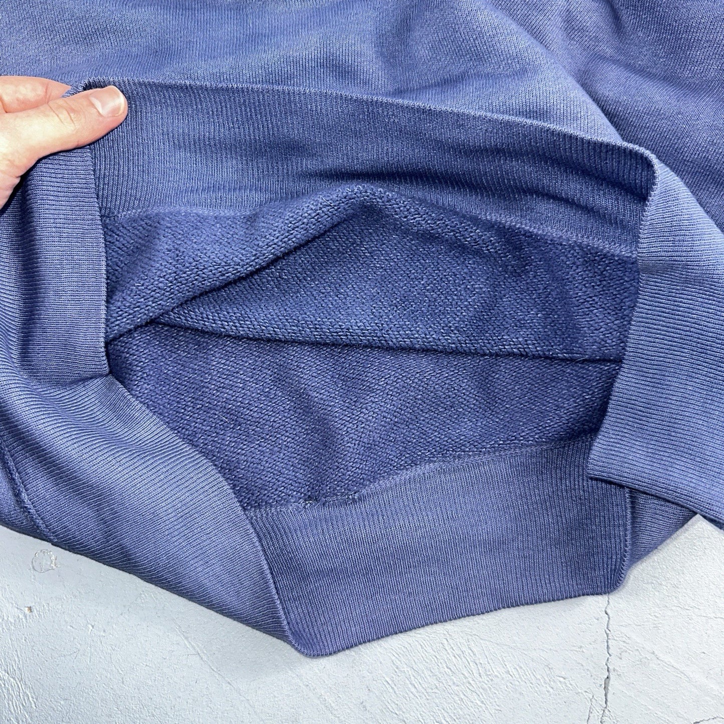 VTG Double V Sweatshirt 40s 50s 1940s Faded Blue Crewneck Boxy Rockabilly 1950s