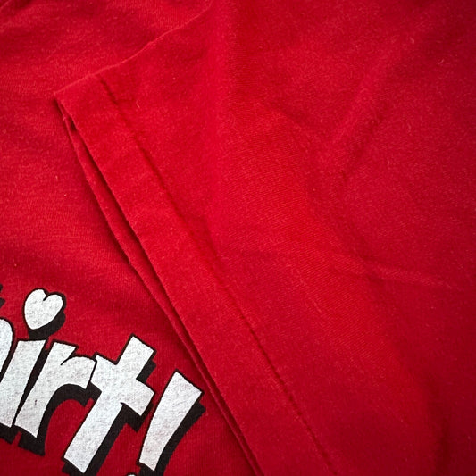 Valentine Shirt Cute Cat VTG T Shirt Single Stitch Official Red Heart Love 90s