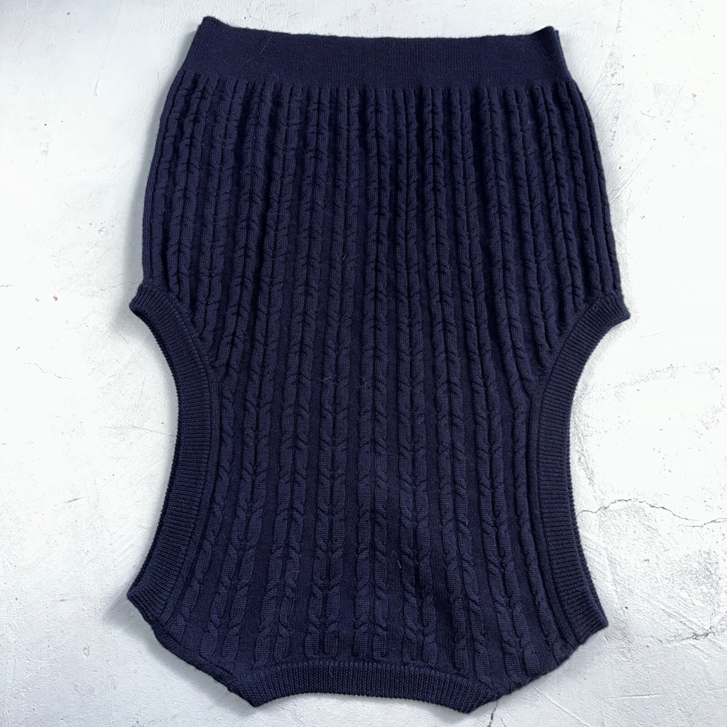 Orvis Men Large L Signature Collection SCG 100% Wool Blue Vest EUC Navy