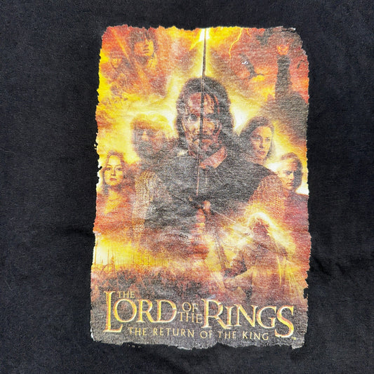 The Lord Of The Rings Two Return Of The King Vtg Y2K Graphic Movie Promo T Shirt