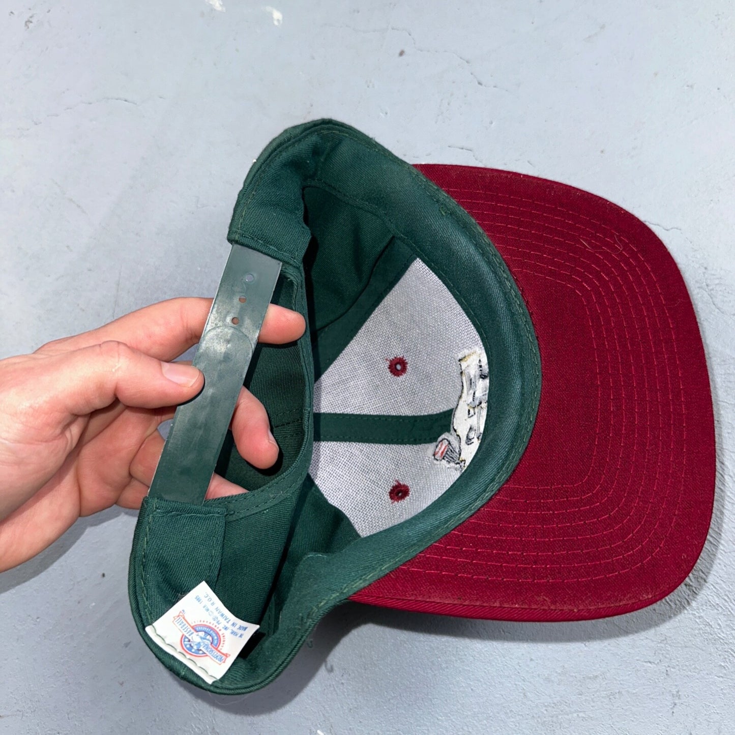 Roxxi Arizona State Sun Devils MLB 1985 Vintage Snapback Cap Hat Green Red Base