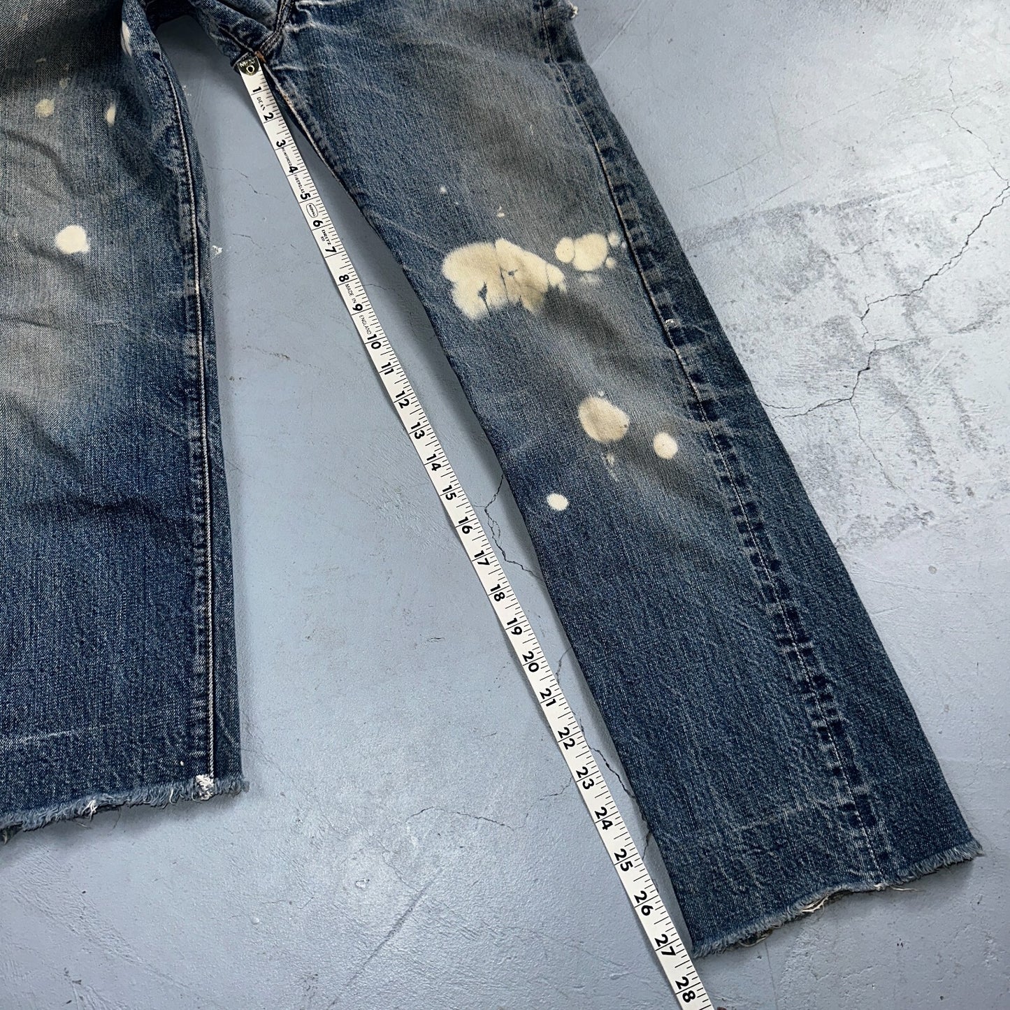 Levis 501 Big E Vintage 60s Redline Selvedge USA XX 1960s Jeans Act 24x27