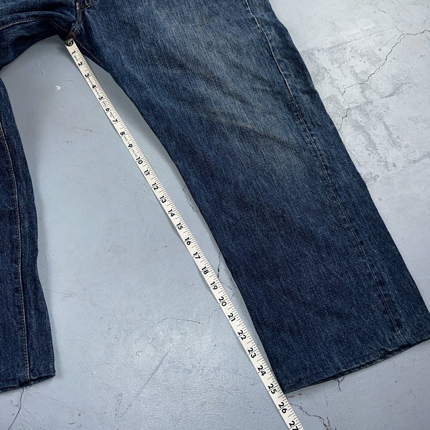 Levis 505 Vintage 70s Talon USA Jeans 501 1970s Med Wash Blue 42x30 Act 40x25