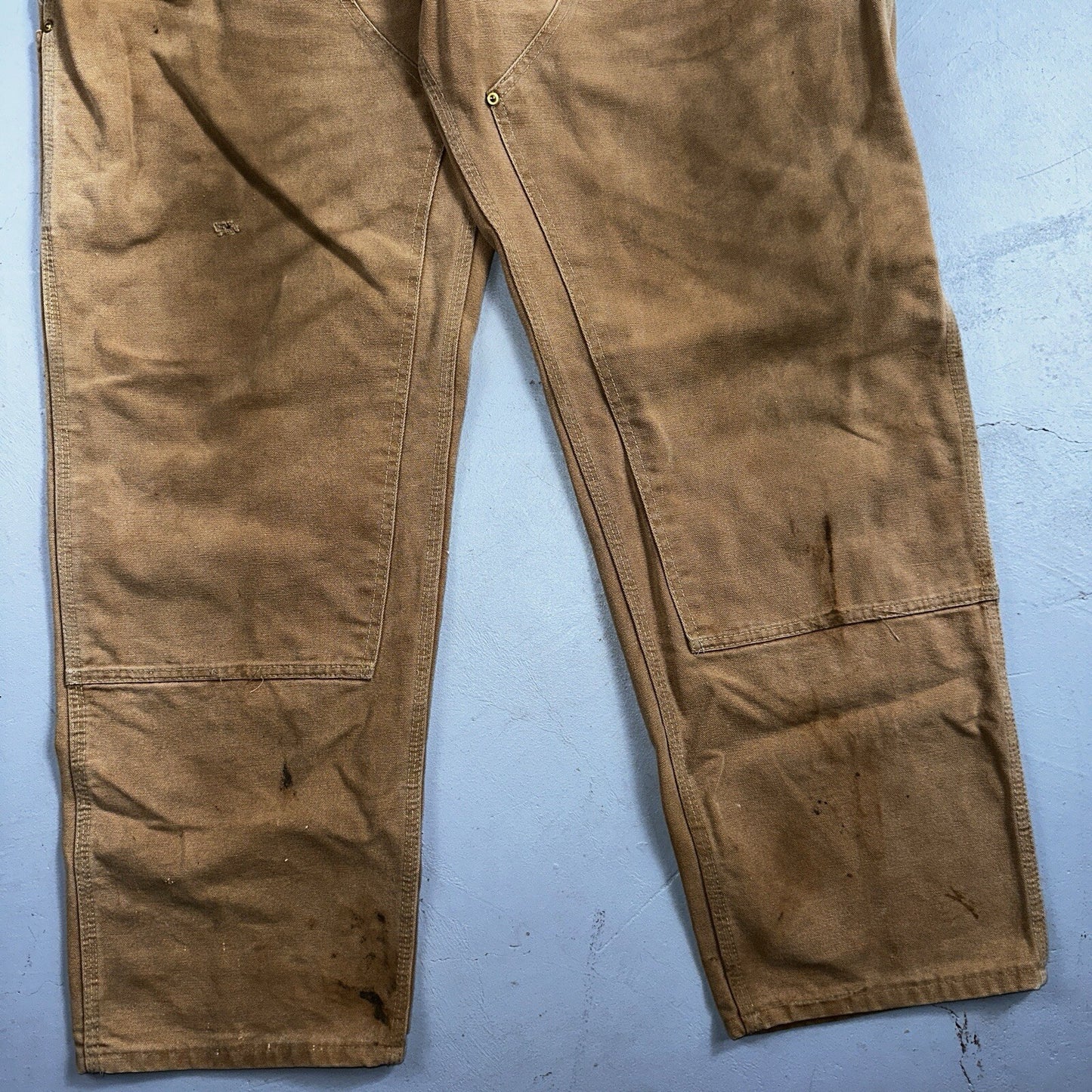 Carhartt 1989 VTG Double Knee Carpenter 80s Pants USA B01 Brown 42x32 Act 40x30