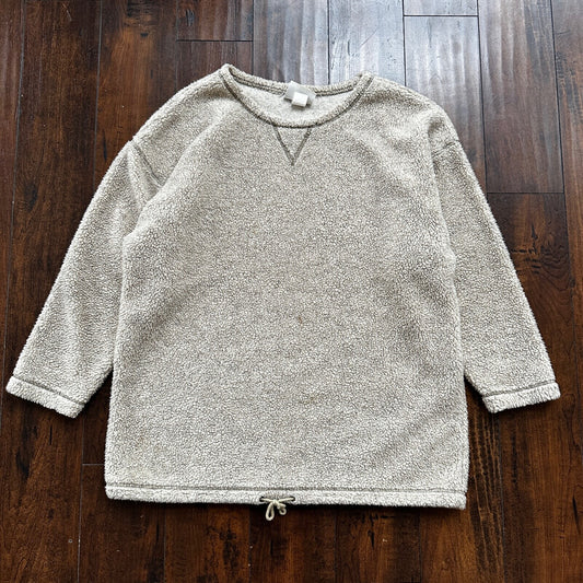 Jack Mulqueen Sweater Women’s Large Fuzzy Cozy Warm Sherpa Jacket VTG 90s USA