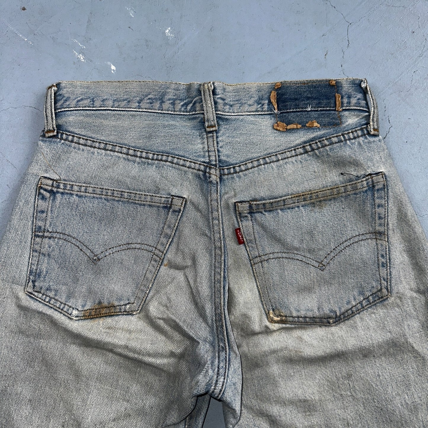 Levis 501 Vintage 80s Redline Selvedge USA XX Jeans Light Wash 1980s Act 28x29