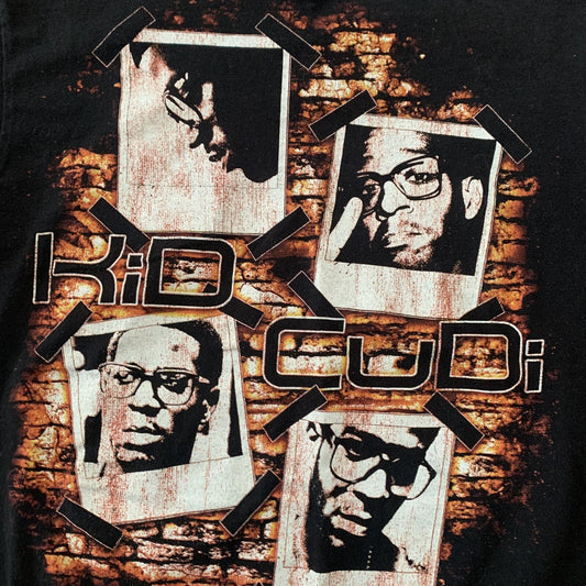 Kid Cudi Rare Y2K Vintage T Shirt Kanye West Travis Scott Rap AOP Music Band Tee