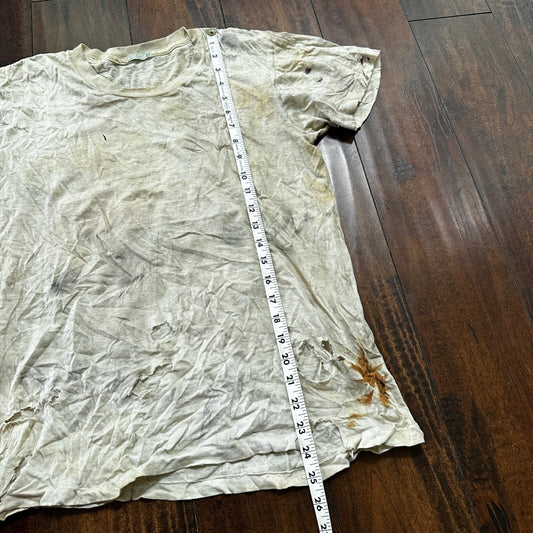 Thrashed Munsingwear Vintage T Shirt 60s 70s Grunge Garbage White Rockabilly