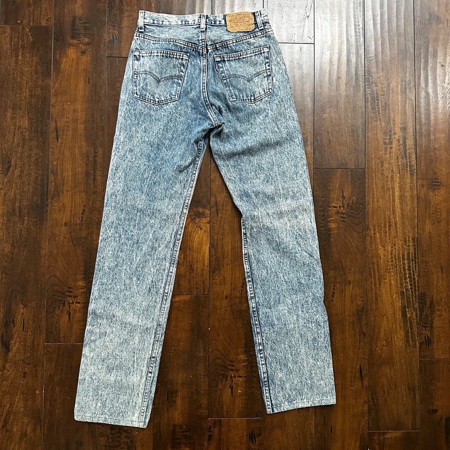 VTG 90s Levis 501 Button Fly 30x36 USA Tag Jeans Straight Acid Wash XX Act 27x32