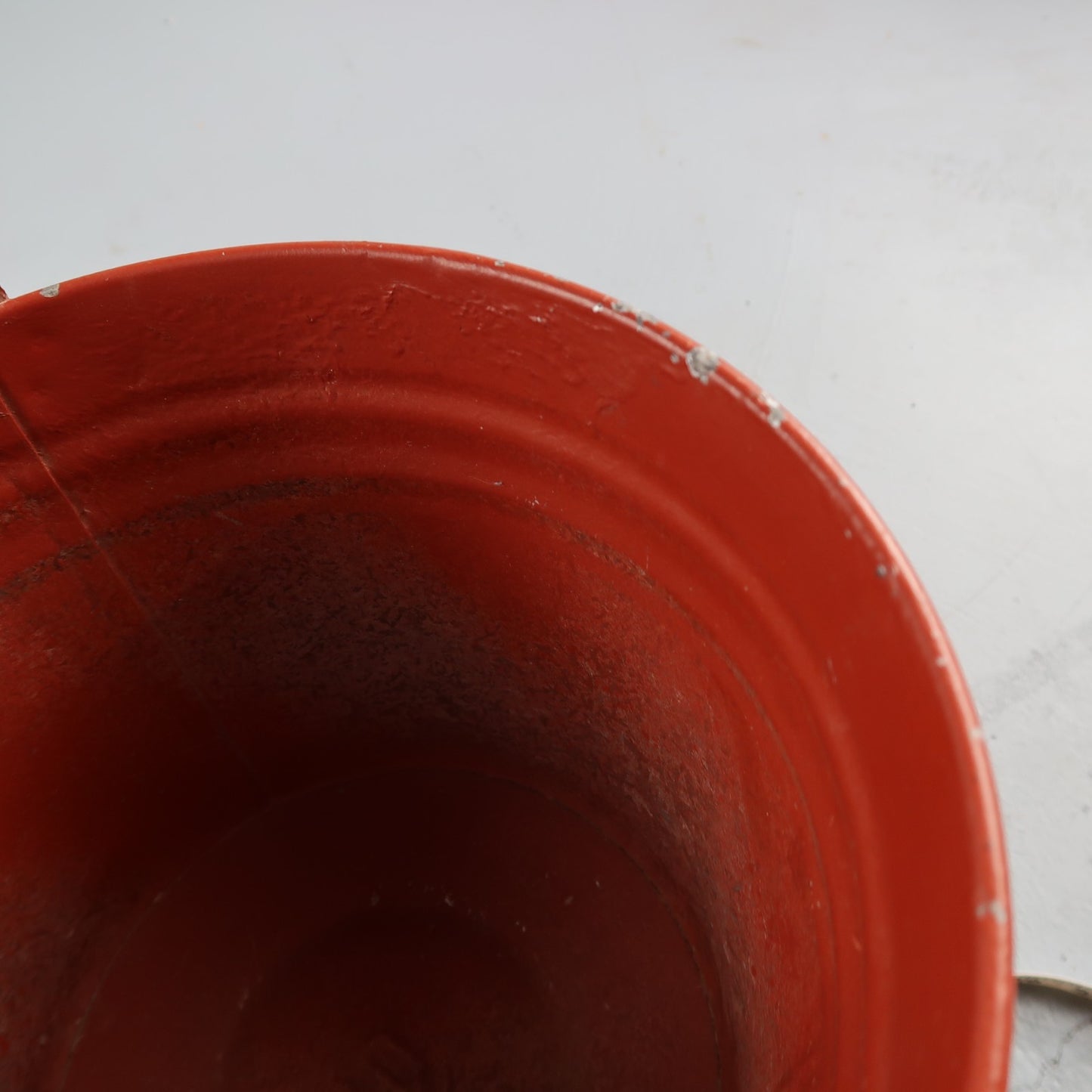 VTG Hand Painted Peaches Metal Bucket W Handle Galvanized Tub Garden Folk Art