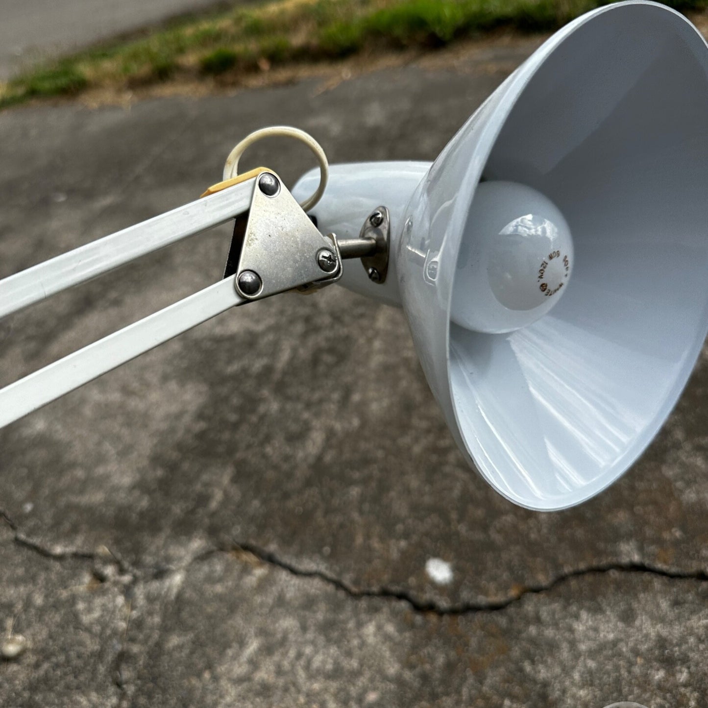 Vintage Industrial Lamp Articulating Workbench Light MCM Mid Century Style