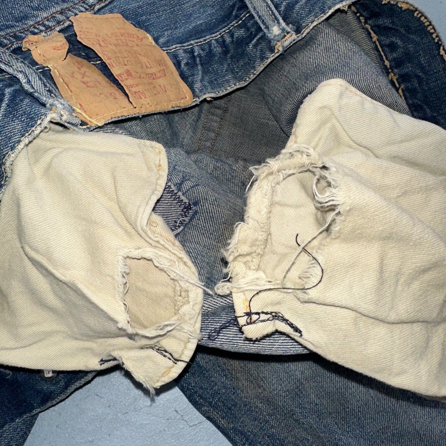 Levis 501 Big E Vintage 60s Redline Selvedge USA XX 1960s Jeans Act 28x28