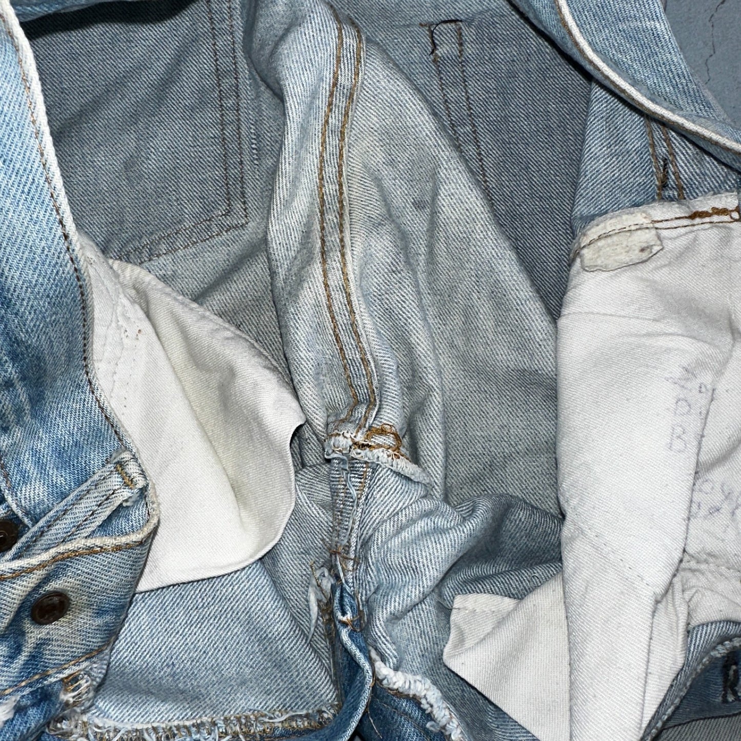 Levis 501 Vintage 80s Redline Selvedge USA XX Jeans Light Wash 1980s Act 29x30