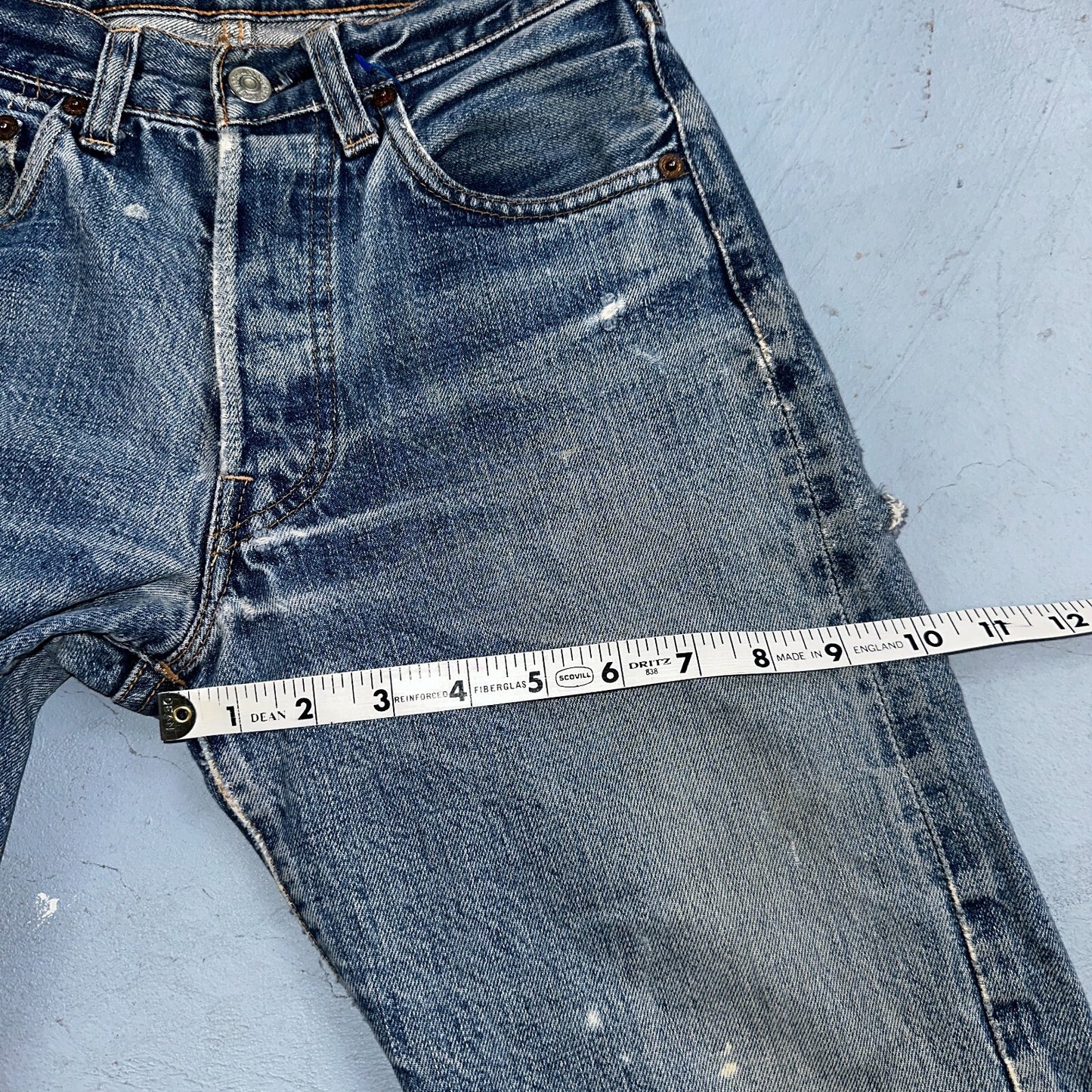 Levis 501 Big E Vintage 60s Redline Selvedge USA XX 1960s Jeans Act 24x27