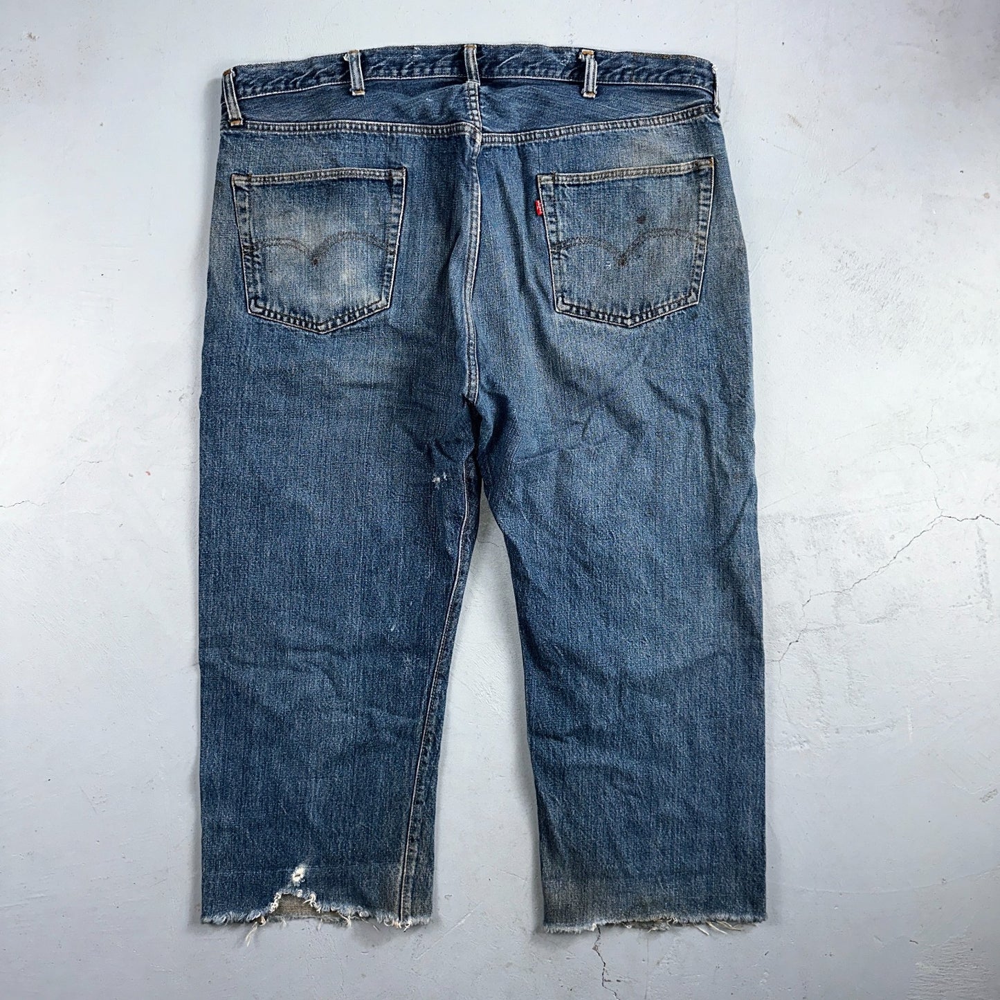 Levis 501 Vintage 70s SS Redline Selvedge USA XX Jeans Med Wash 48x30 Act 44x24
