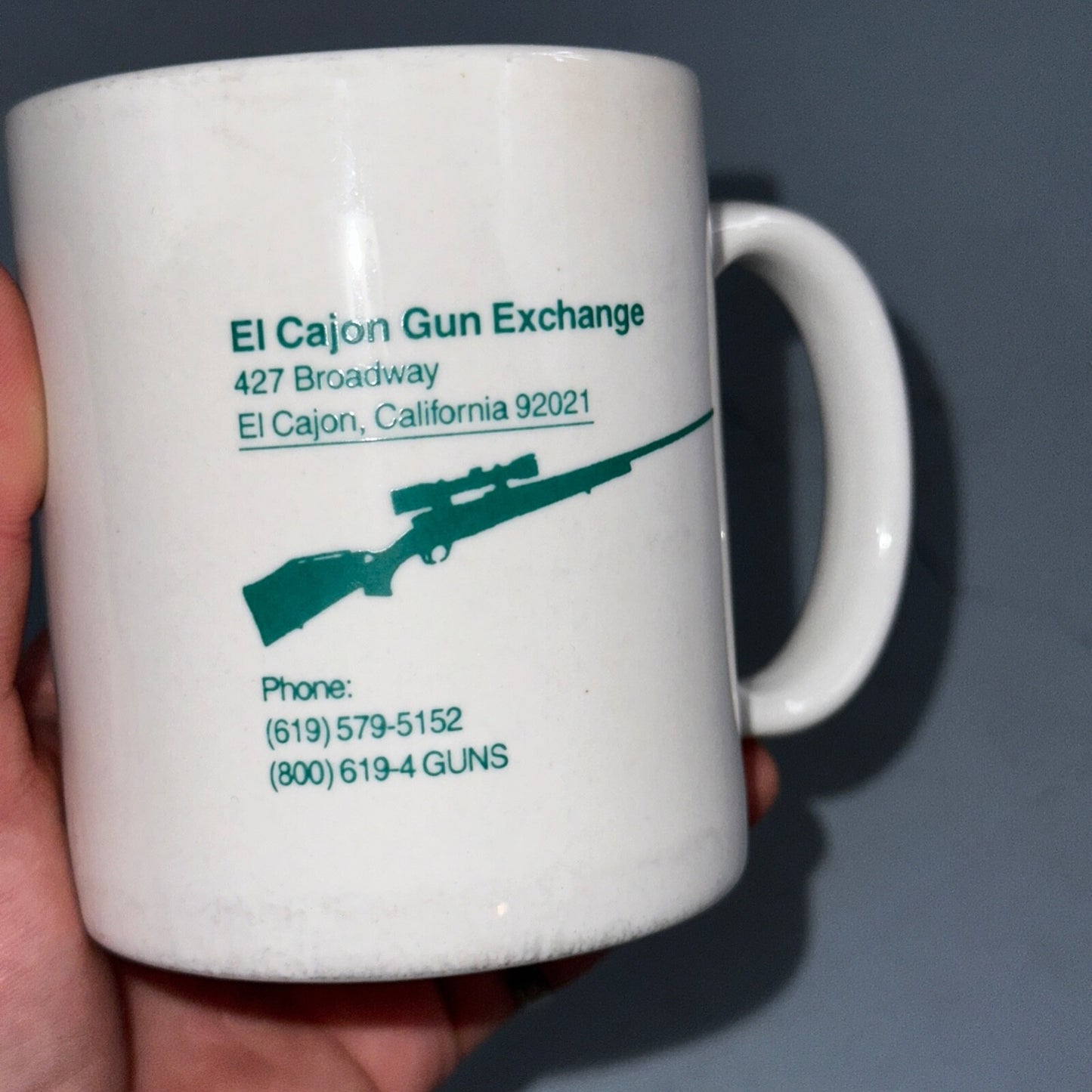 Smith & Wesson Coffee Mug Vintage Rare Criminal Control El Cajon California