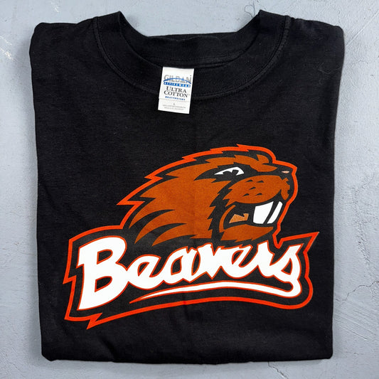 OSU Beavers Y2K Long Sleeve VTG T Shirt Oregon State University Team Spirit L