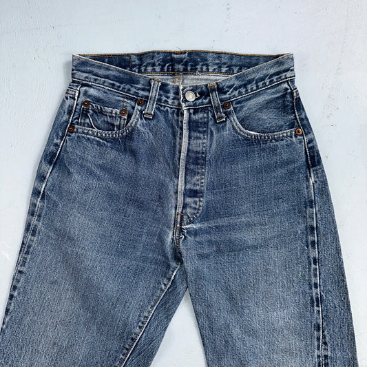 Levis 501 VTG 70s SS Redline Selvedge Jeans XX Med Wash 29x33 Act 26x29