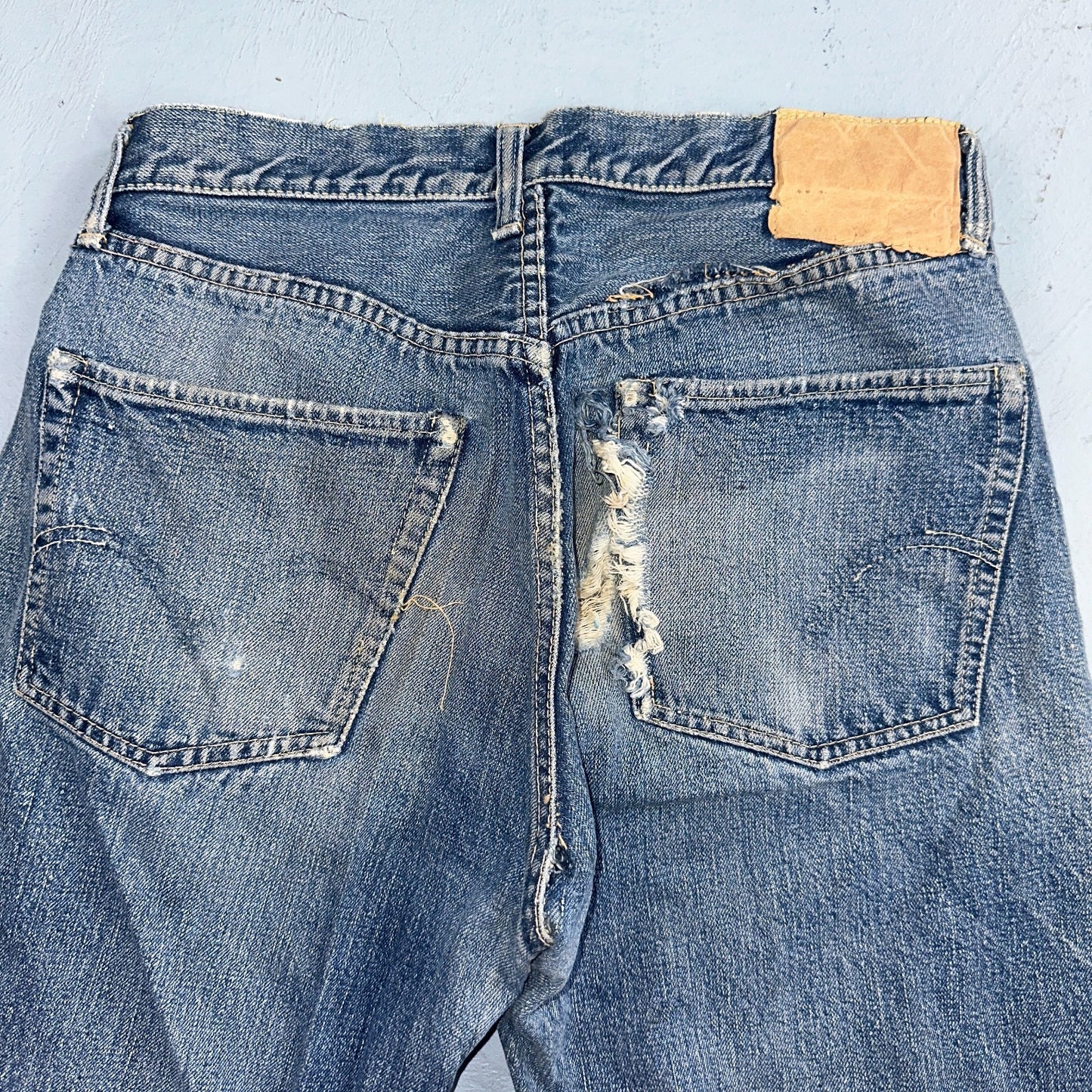 Levis 501 XX Big E Vintage 40s Redline Selvedge USA XX 1940s 50s Jeans 29x28