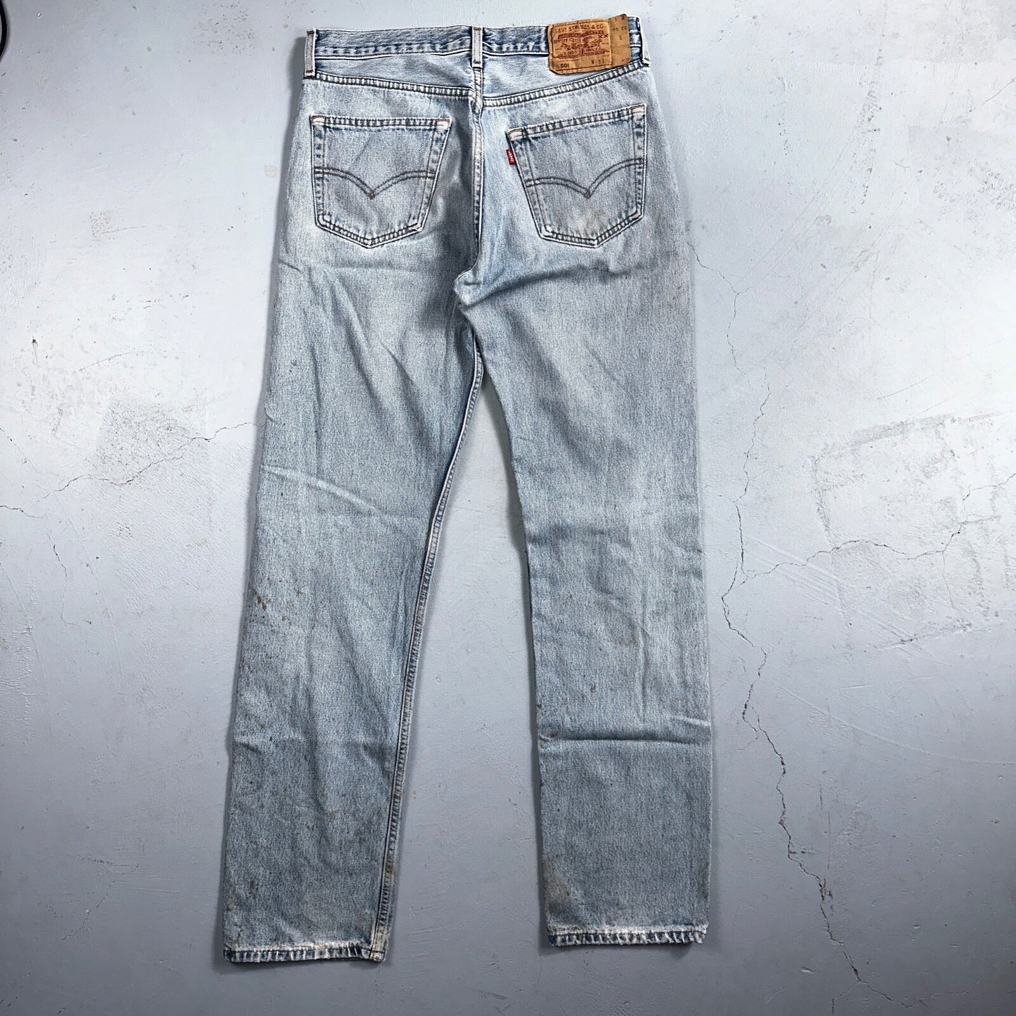 Levis 501 Vintage Y2K XX Straight Leg Jeans 33x34 Light Wash 2000s Act 31x32