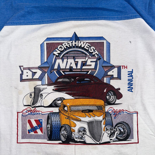 Nats Northwest 1987 VTG T Shirt 80s Salem Oregon Driving Racing NSRA Hot Rod
