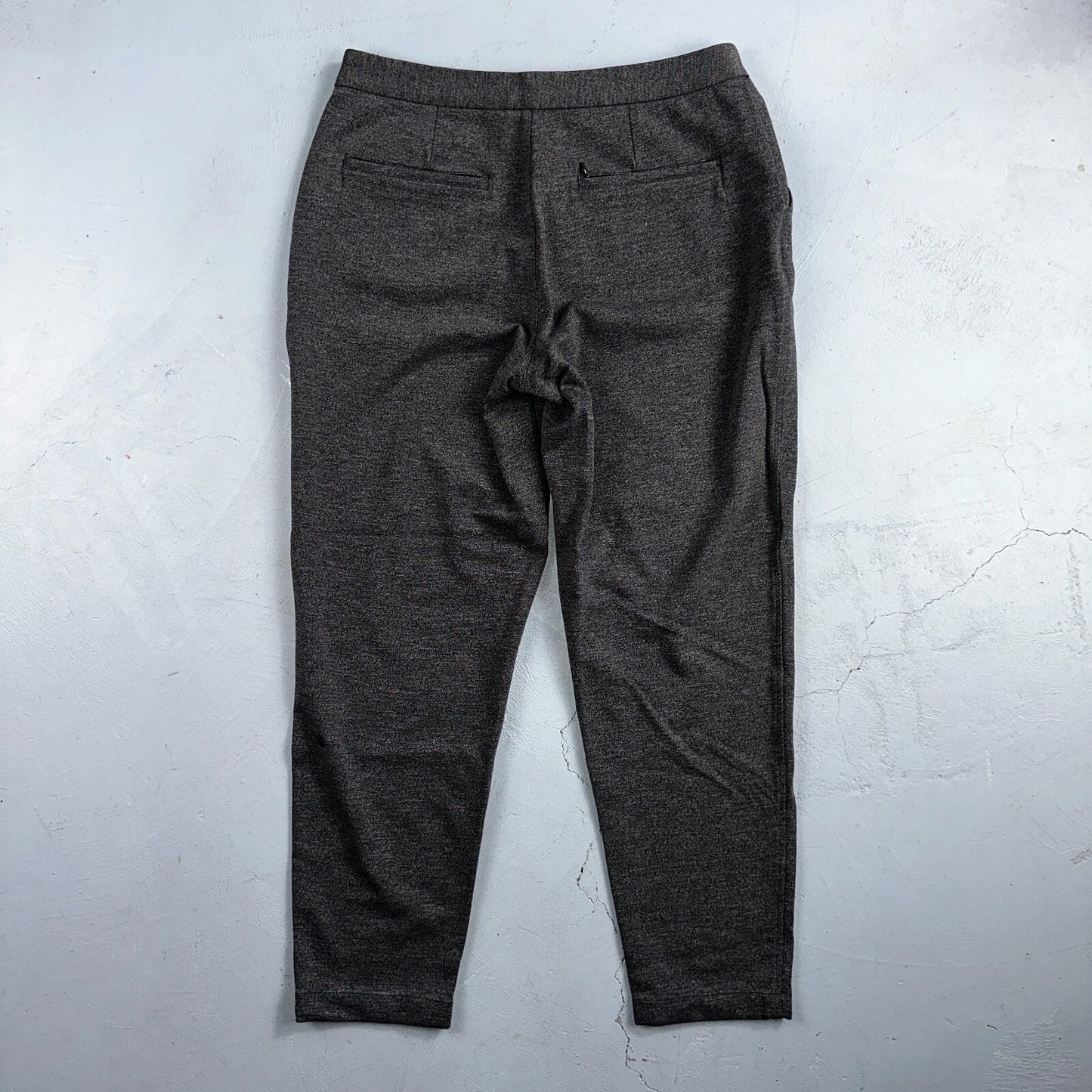 Lululemon Size 10 Grey Marle Ponte High Waist Fly Slim Fit Dress Pants Casual