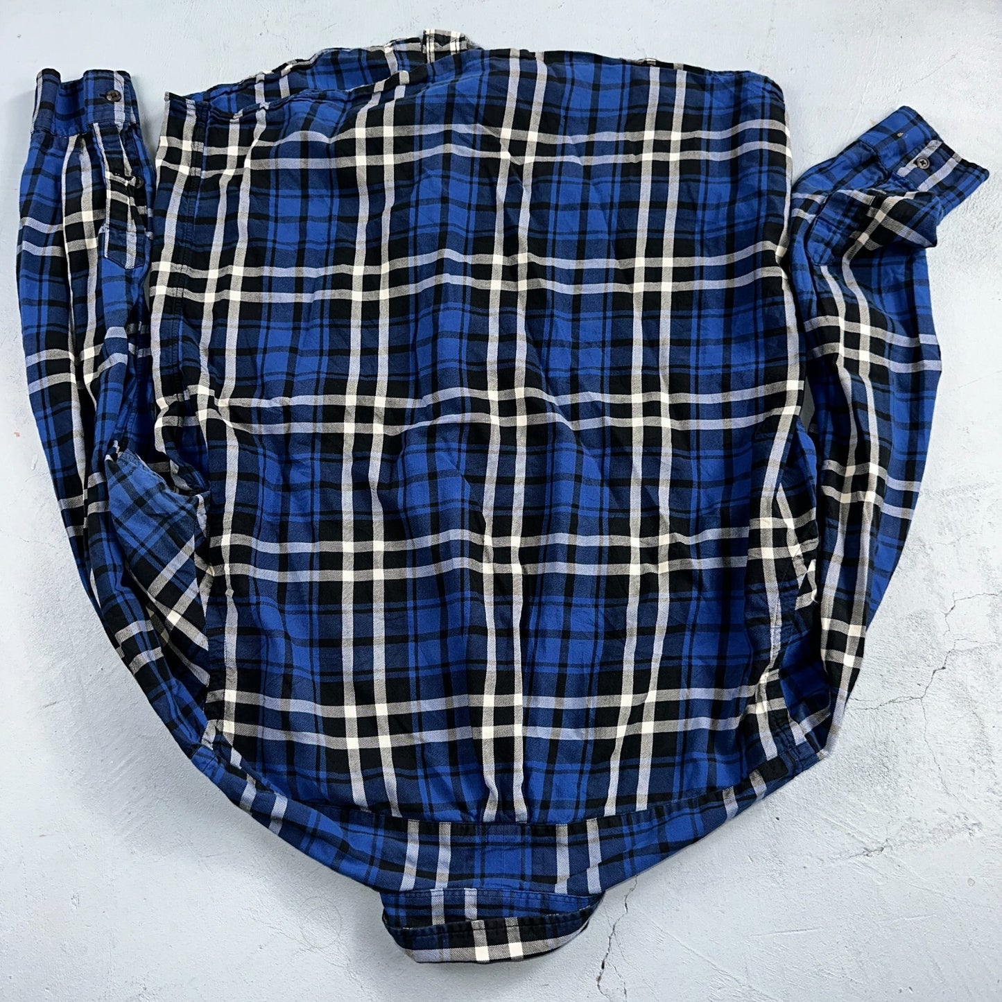 Polo Ralph Lauren VTG Oxford Shirt Plaid Stripe Button Down Up 90s Mens M Blue