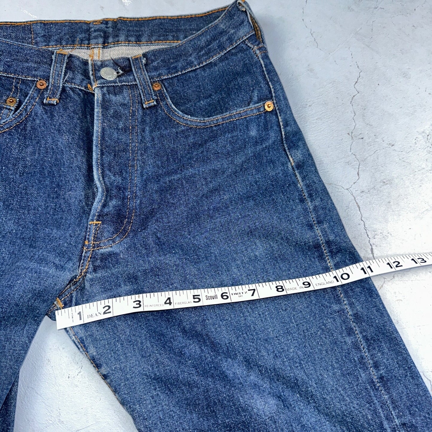 Levis 501 Vintage 80s Redline Selvedge USA XX Jeans Dark Wash 27x34 Act 25x31
