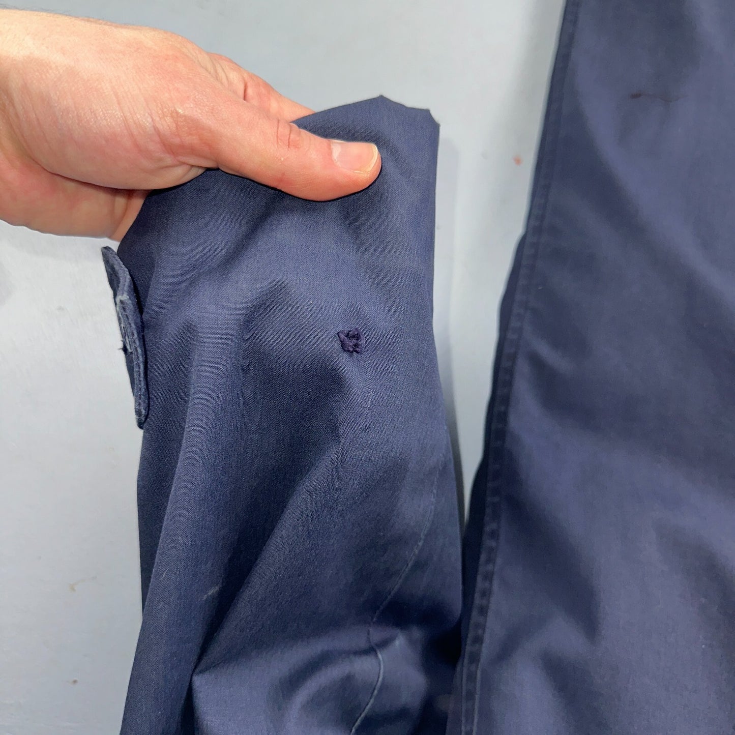 1970s VTG US Air Force Trench Coat 40s Blue All Weather Removable Liner 3556