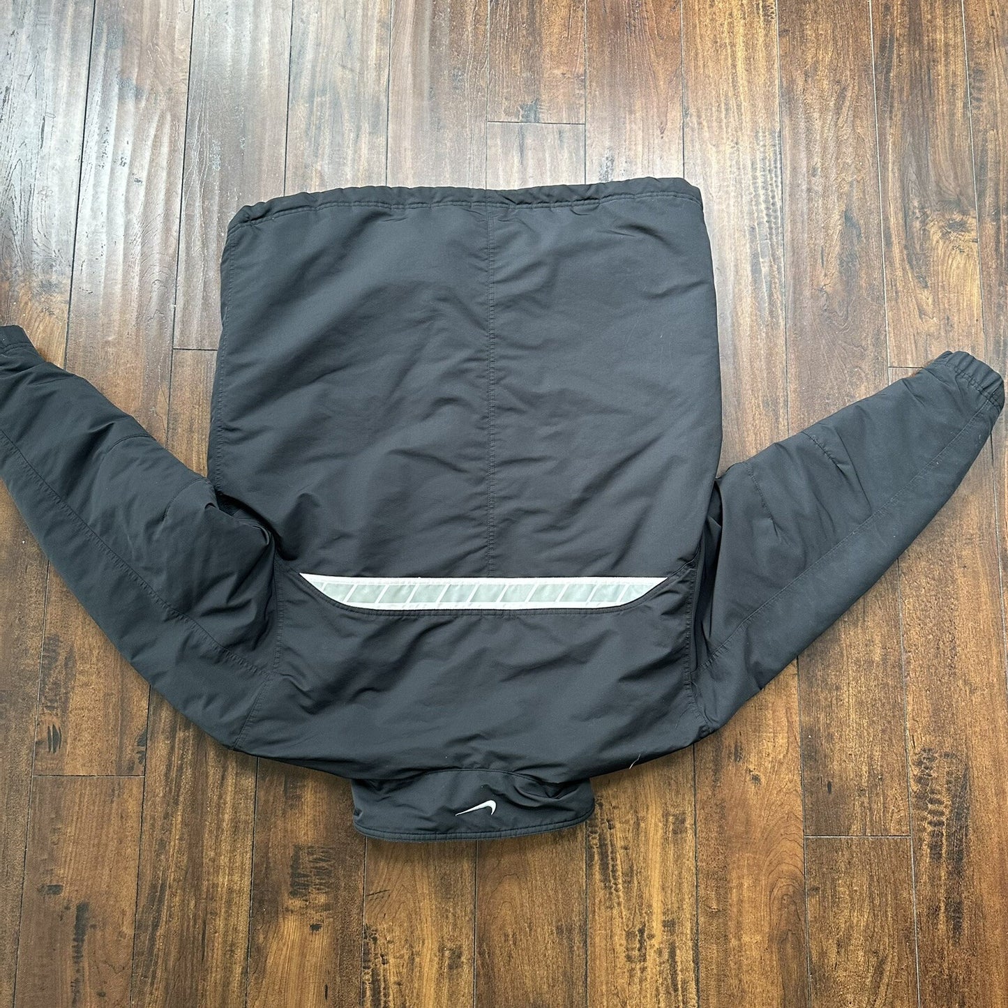 Nike Jacket Adult XL Black Nylon Softshell Fleece Coat 3M Warm Vintage Y2K 90s