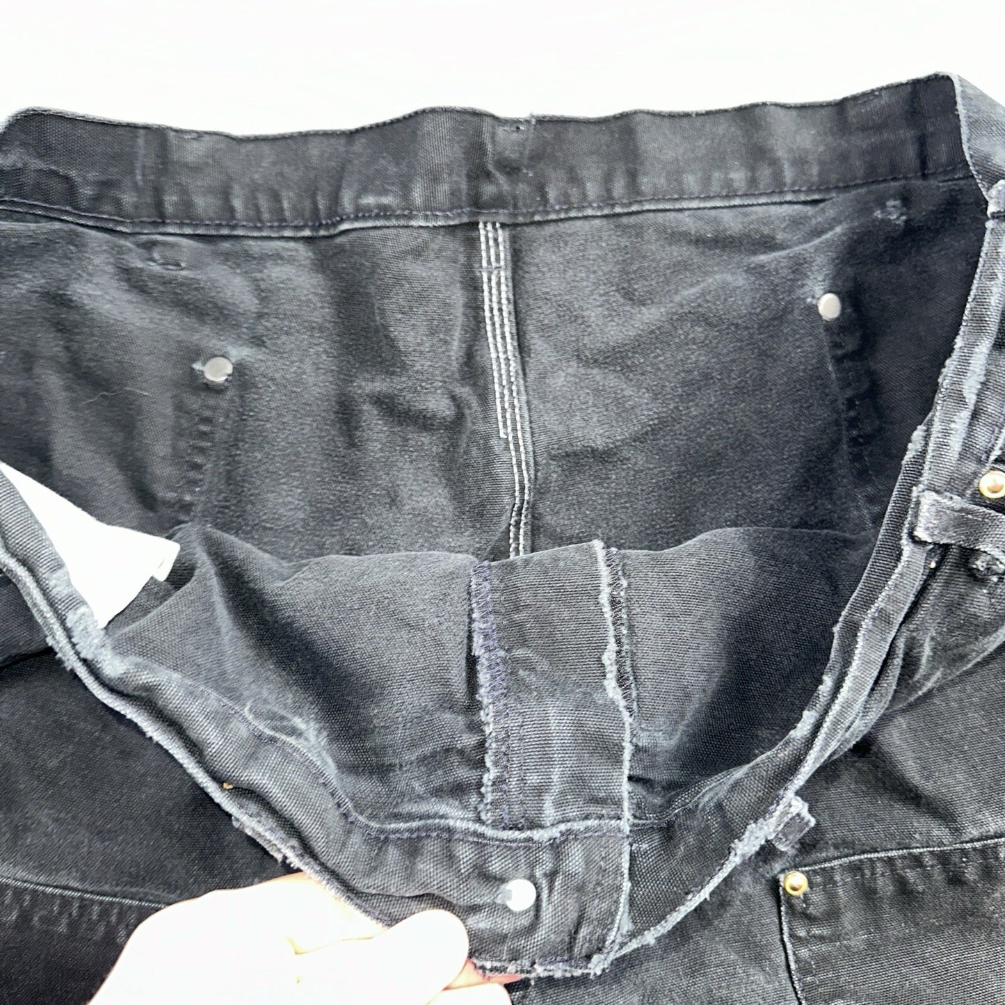 Carhartt VTG Double Knee Carpenter Pants USA B01 BLK Black Act 42x31
