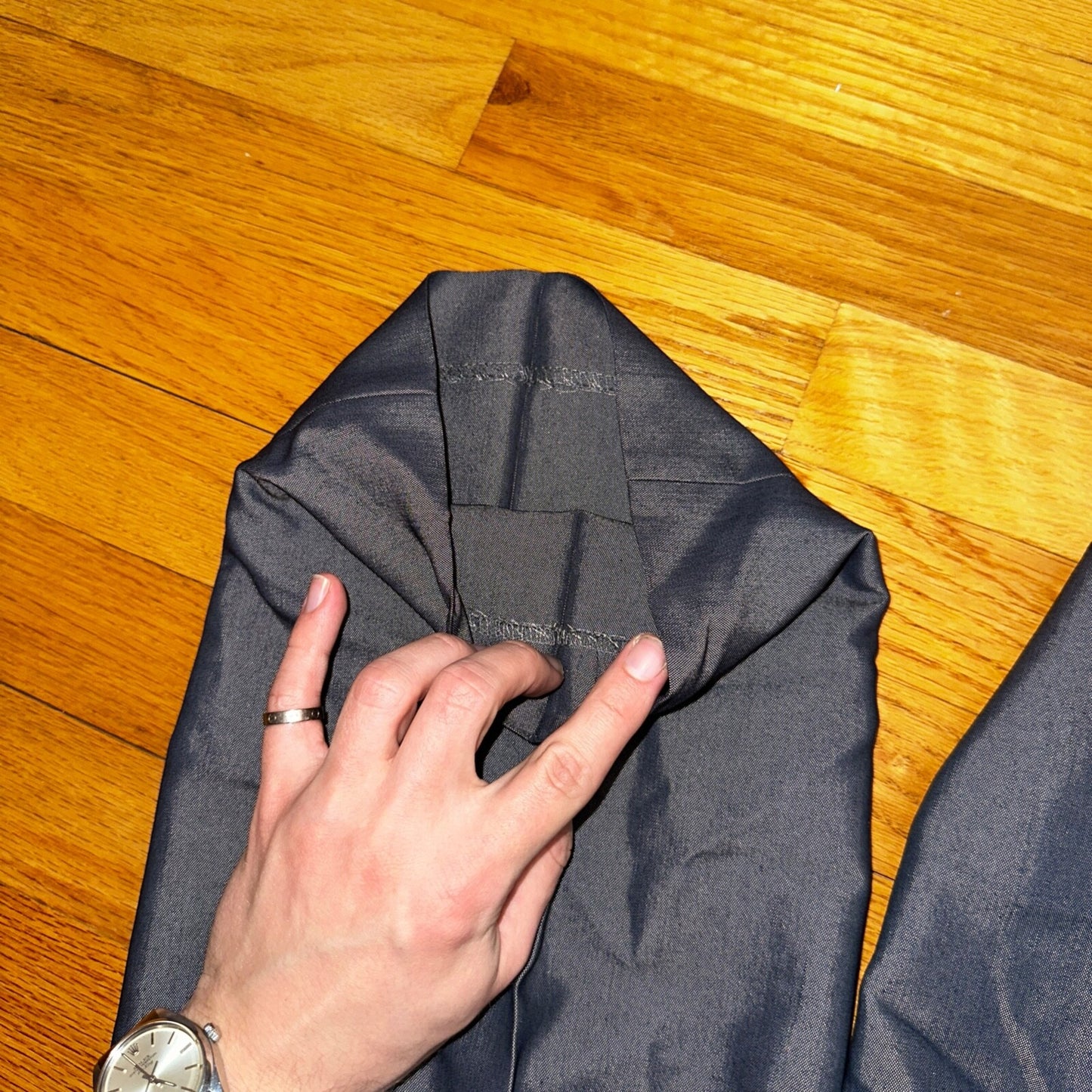 Ralph Lauren Pants Men 40x30 Gray Pleat Polo Business Slacks Trousers