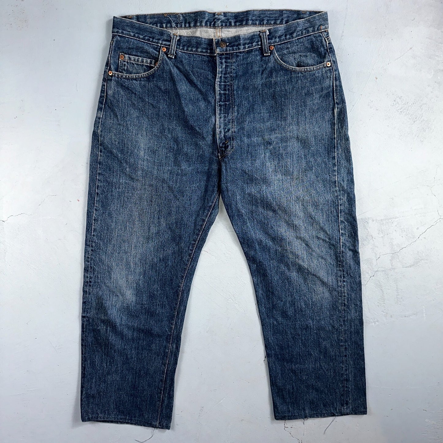 Levis 505 Vintage 70s Talon USA Jeans 501 1970s Med Wash Blue 42x30 Act 40x25