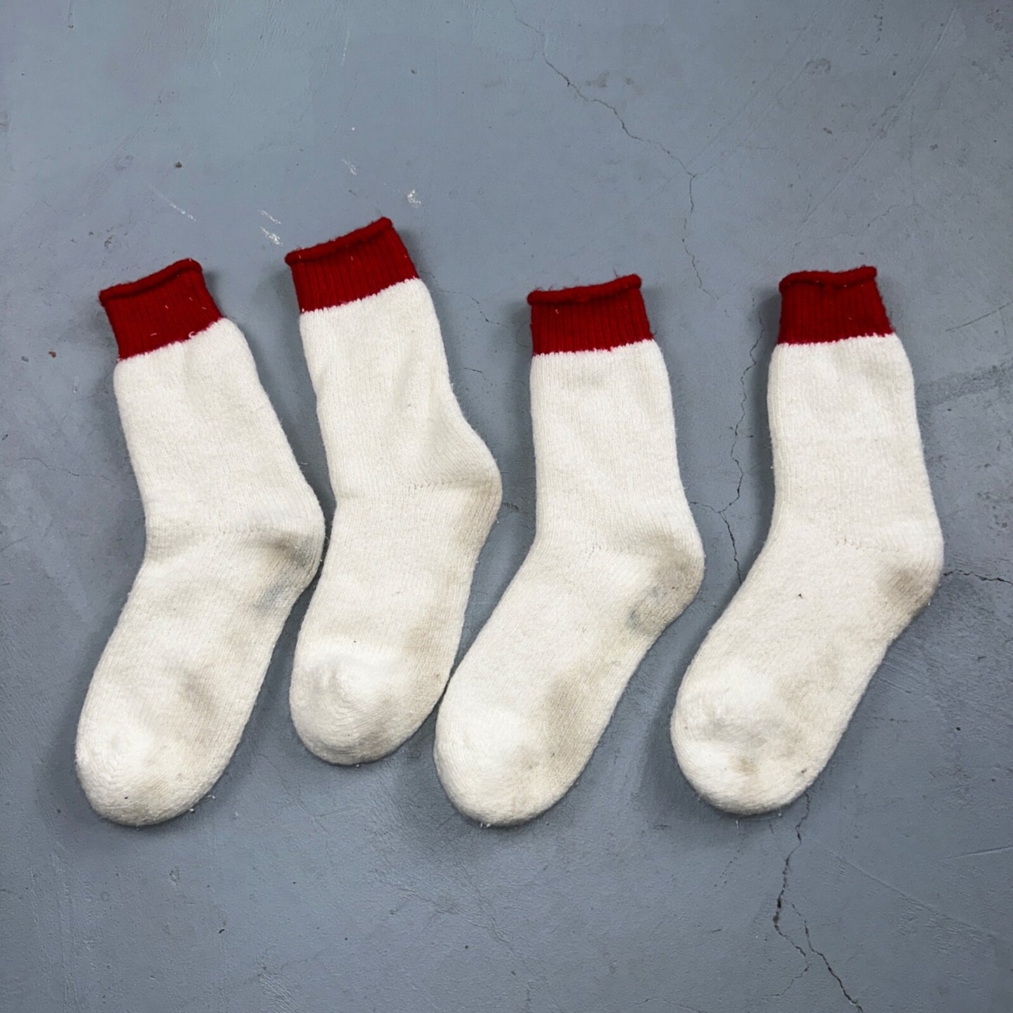 Vtg 40s Lot Wool Blend Hiking Hunting Camping Socks Primitive Christmas Stocking