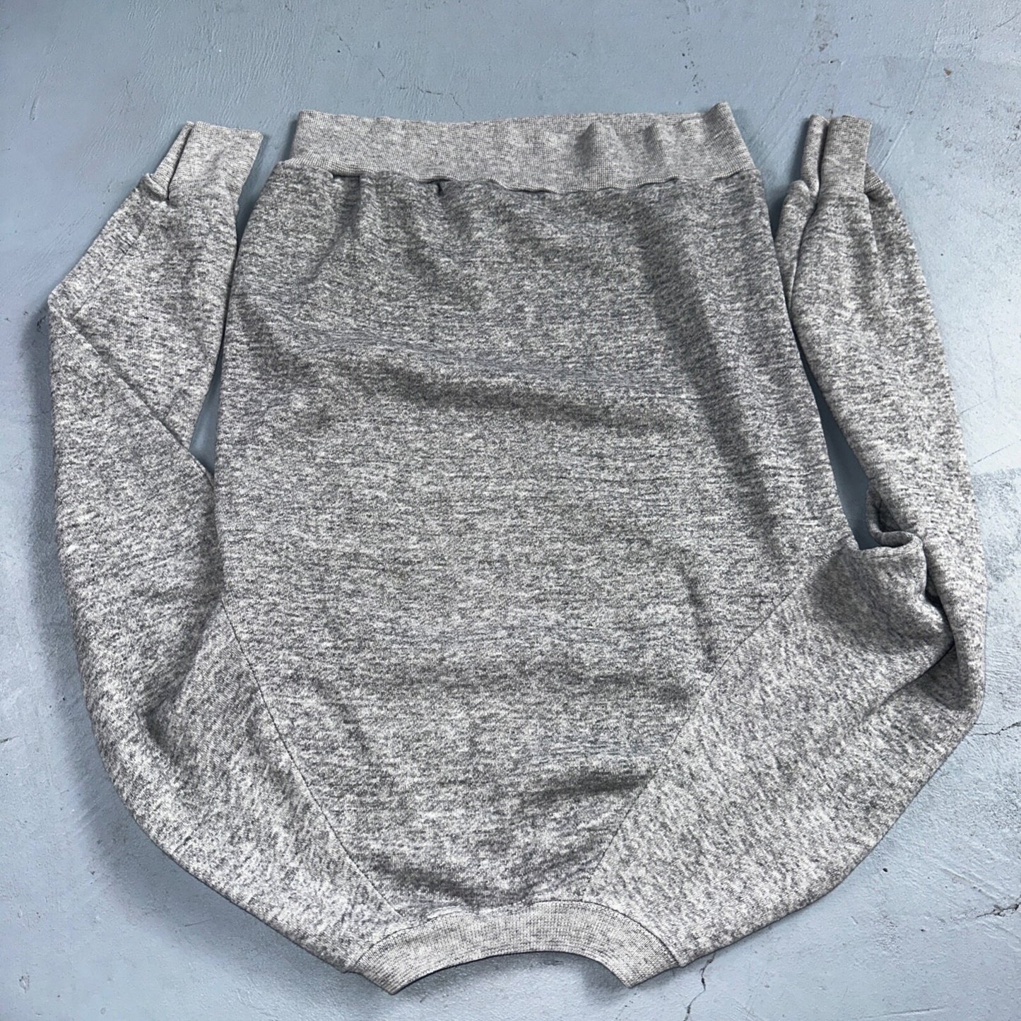 No Frills Sweat Sweatshirt 80s VTG Crewneck Gym Gray Barcode Raglan Jumper 1980s