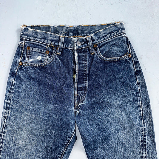 Levis 501 Big E Vintage 60s Redline Selvedge USA XX 1960s Jeans 28x32 Act 26x28
