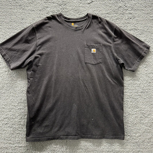 Carhartt Vintage Style Pocket T Shirt Travis Scott Thrashed Faded 3XL Faded Blk